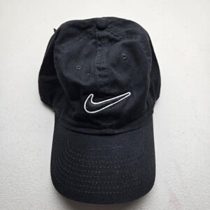 Nike Unisex Dad Hat ONE SIZE Black Curved Strapback
